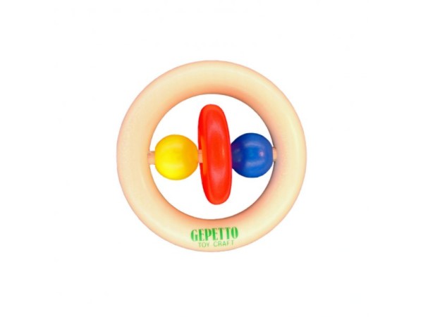 Gepetto Teething Ring w/Ringli (Natural)