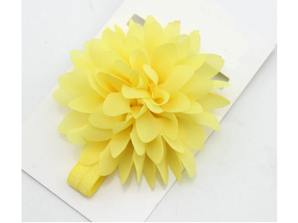 Bright Flower Headband (Yellow)