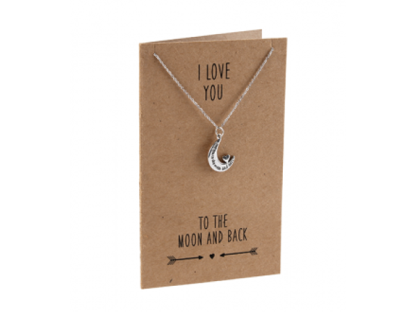 Charm Necklace - Love to Moon & Back